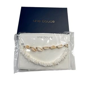 New In Box 2 in 1 Puka Chip & Cowrie Shell Necklaces